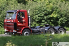 2024 Historic Commercial Vehicle Society London to Brighton run, 12-May-2024. Photographed at North of Burford Bridge on the A24 North of Dorking.