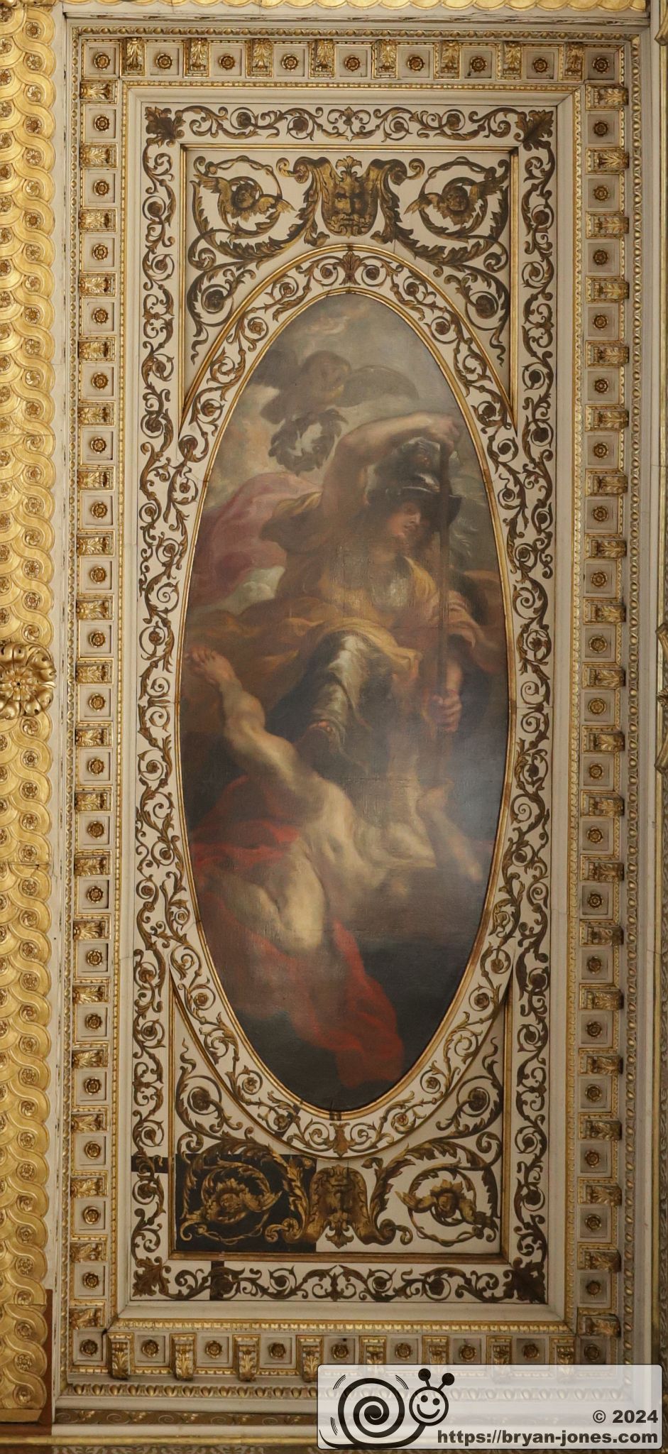The Rubens Ceiling in the Banqueting House by Inigo Jones, Palace of Whitehall, London. 19-May-2024.