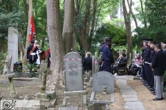 2024 London Fire Brigade Memorial Service at Fireman's Corner in Highgate Cemetery. 10-Jun-2024.