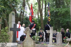 2024 London Fire Brigade Memorial Service at Fireman's Corner in Highgate Cemetery. 10-Jun-2024.