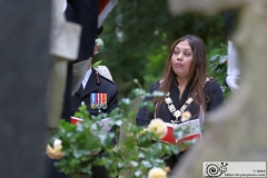 2024 London Fire Brigade Memorial Service at Fireman's Corner in Highgate Cemetery. 10-Jun-2024.