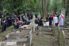 2024 London Fire Brigade Memorial Service at Fireman's Corner in Highgate Cemetery. 10-Jun-2024.
