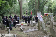 2024 London Fire Brigade Memorial Service at Fireman's Corner in Highgate Cemetery. 10-Jun-2024.