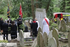 2024 London Fire Brigade Memorial Service at Fireman's Corner in Highgate Cemetery. 10-Jun-2024.