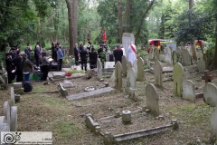2024 London Fire Brigade Memorial Service at Fireman's Corner in Highgate Cemetery. 10-Jun-2024.