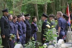 2024 London Fire Brigade Memorial Service at Fireman's Corner in Highgate Cemetery. 10-Jun-2024.