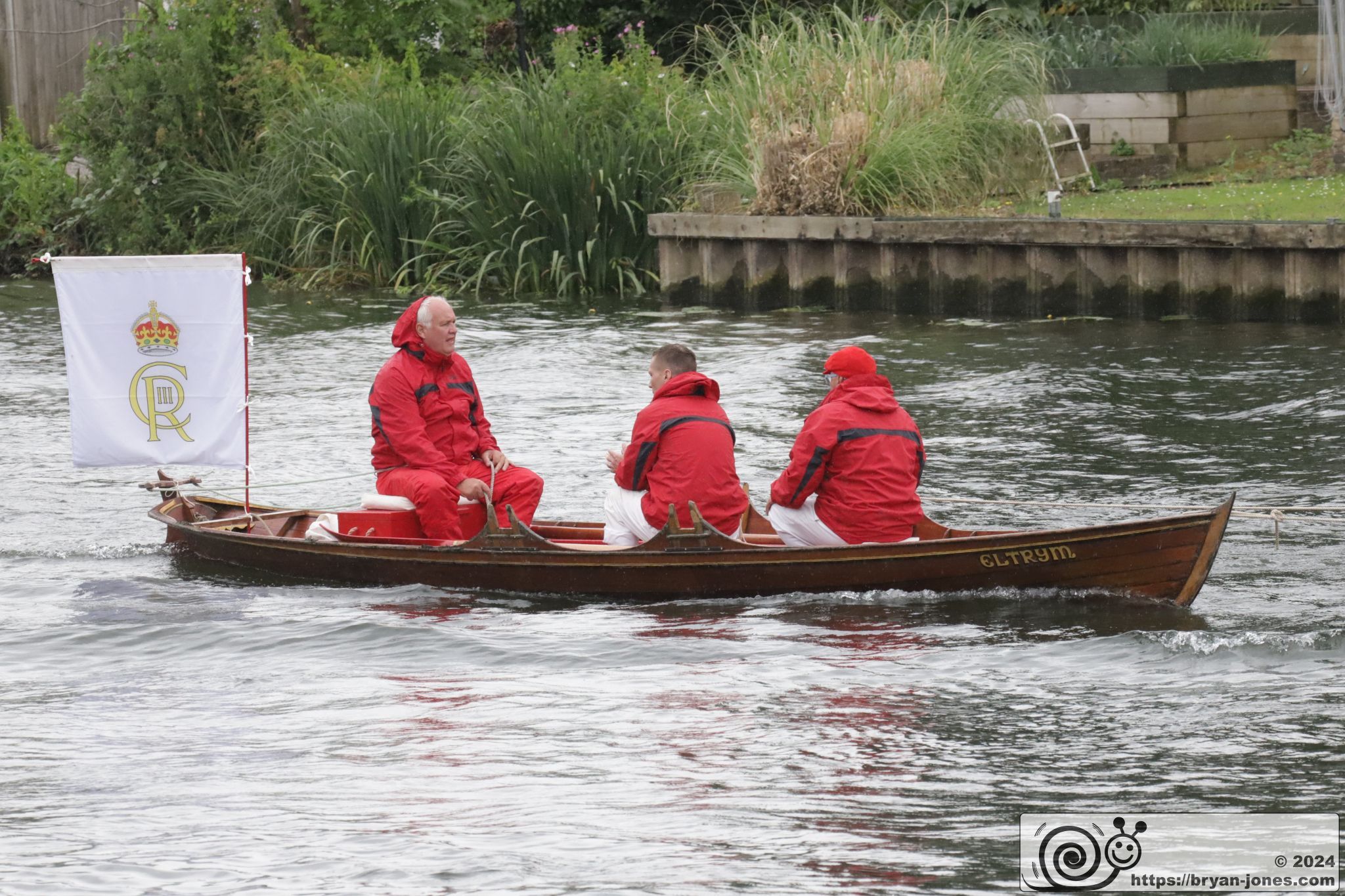 The ancient tradition of Swan Upping on the River Thames around Staines. 15-Jul-2024.