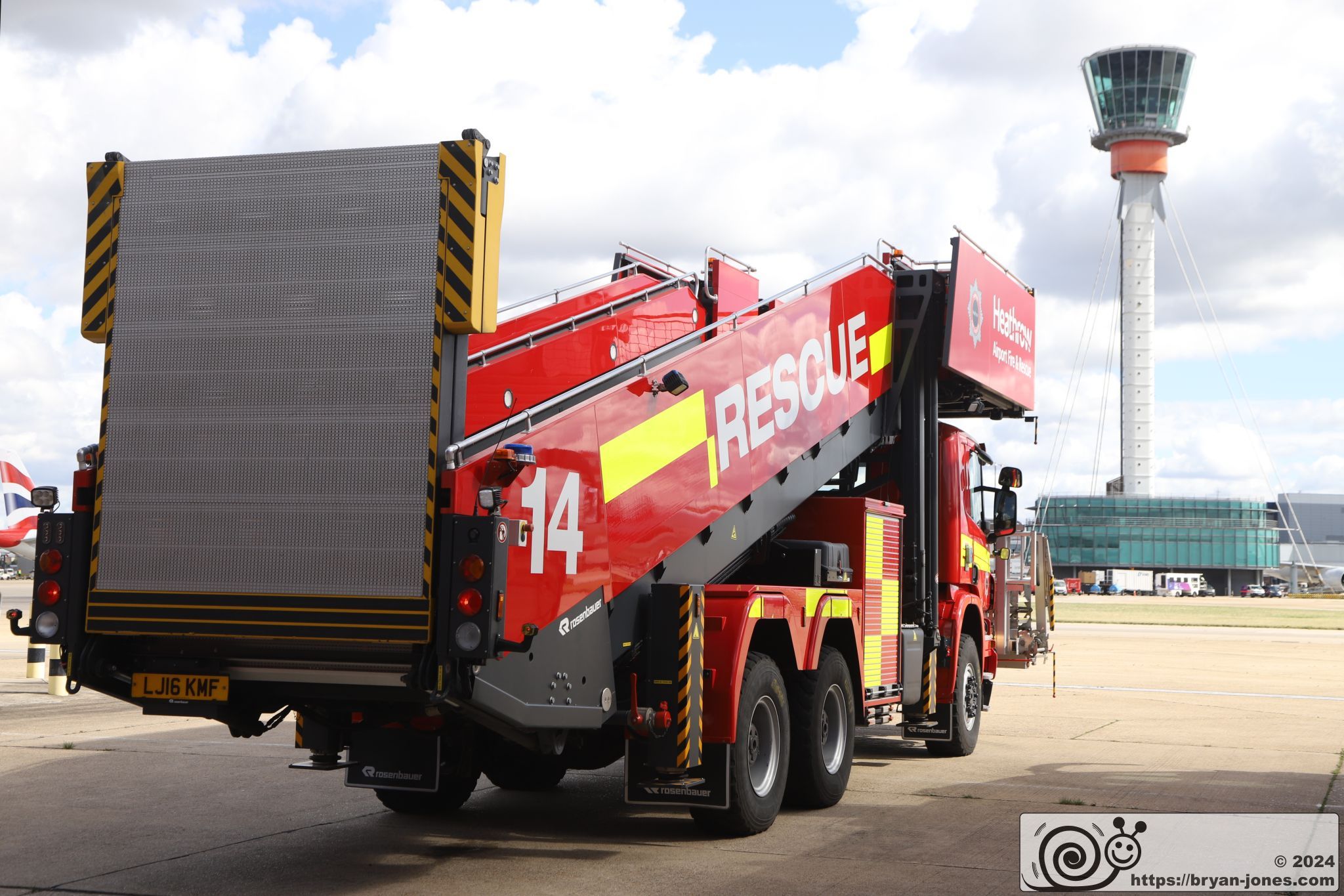 Rosenbauer Rescue Stairs stowed and ready to move