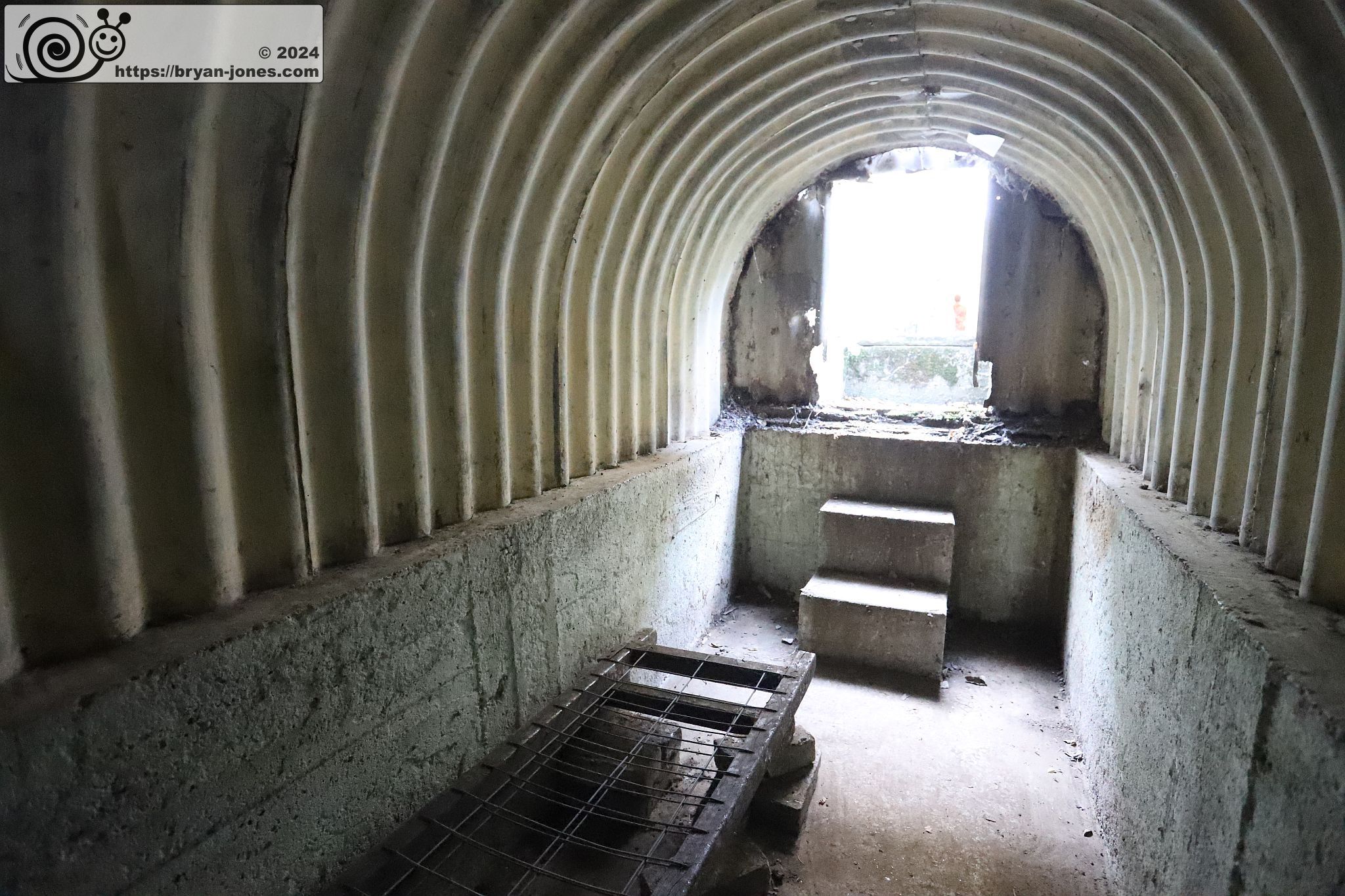 Interior of Anderson Air Raid Shelter