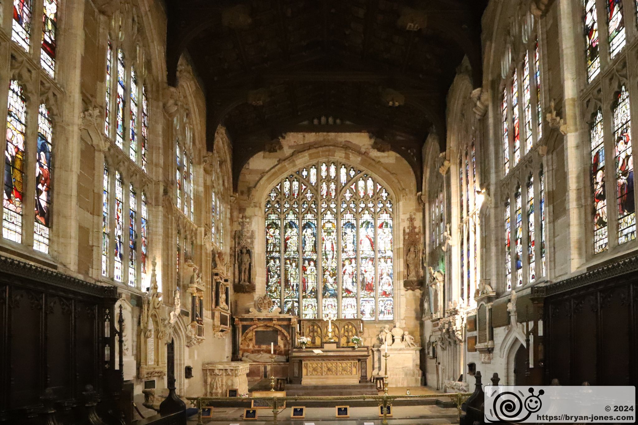 View of the Chancel, location of William Shakespeare's grave