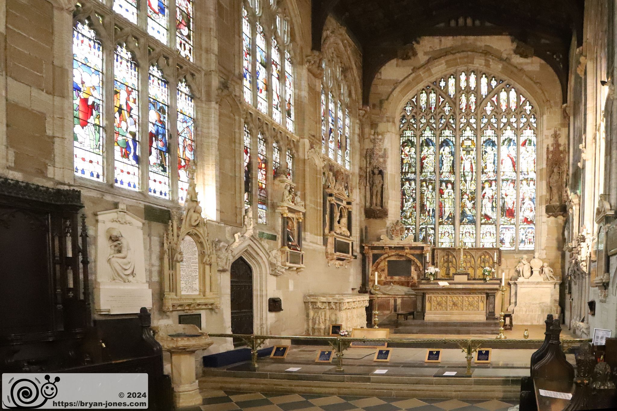 The Chancel, location of William Shakespeare's grave