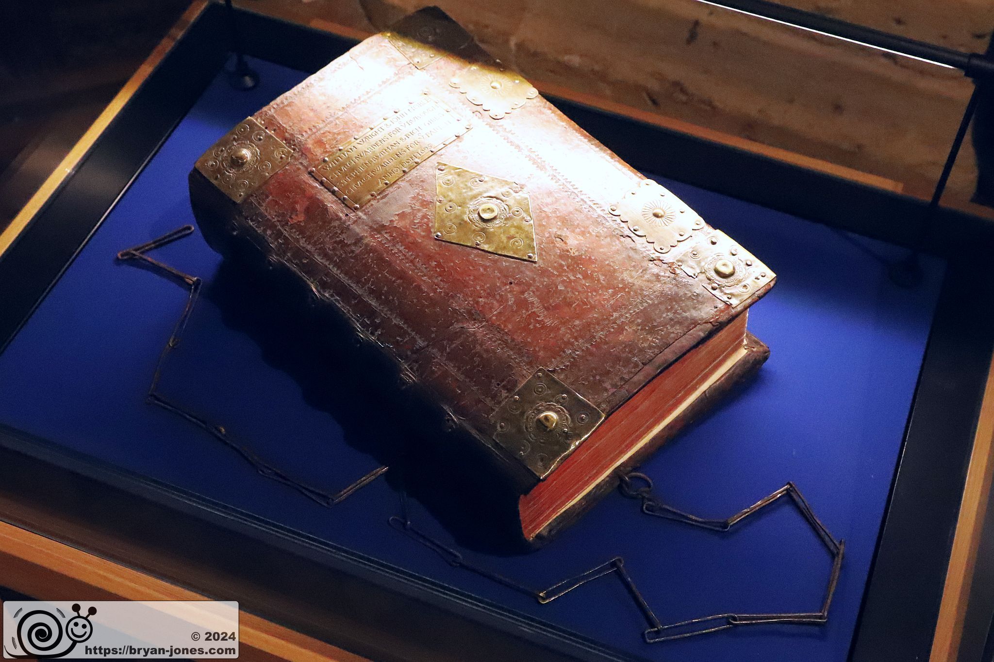 Chained Bible dating from 1611, used in Shakespeare's lifetime