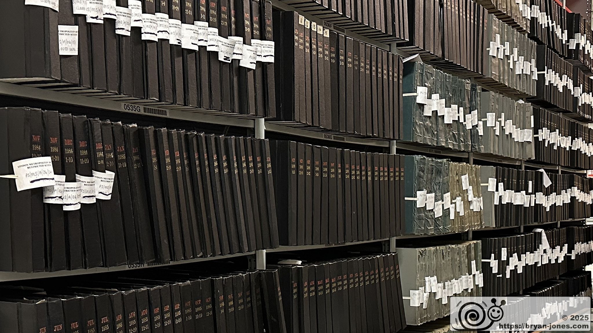 London Archives, Clerkenwell. 08-Mar-2025.
