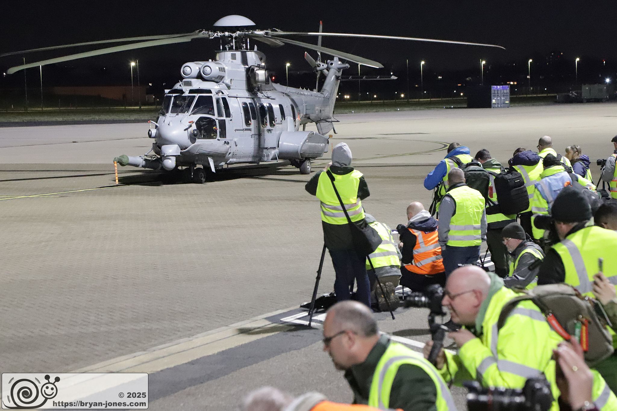 French EC725 Caracel at RAF Northolt. 06-Mar-2025.