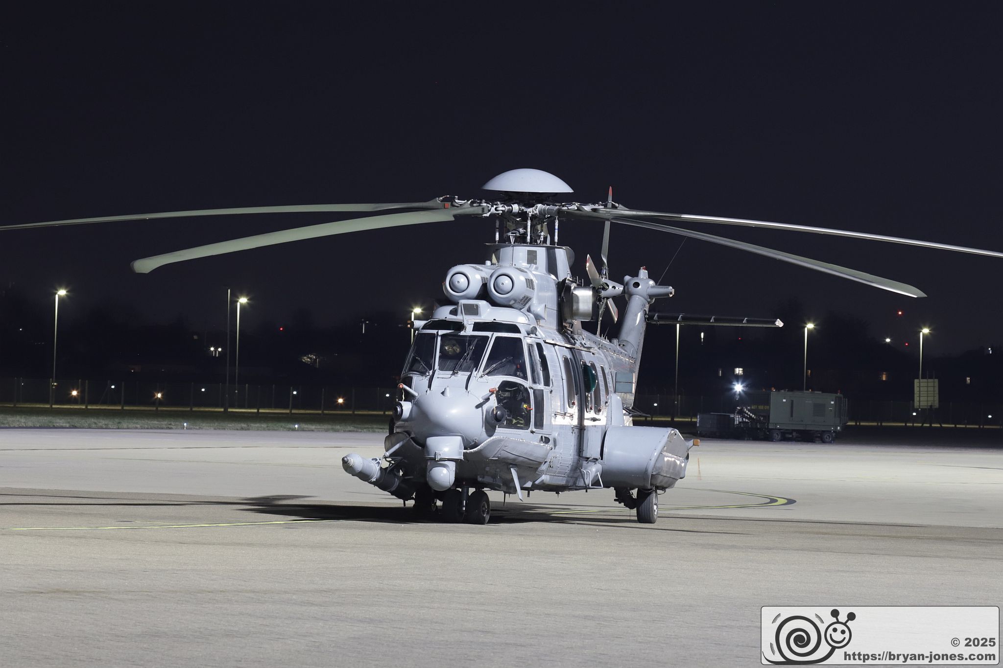 French EC725 Caracel at rest. RAF Northolt. 06-Mar-2025.