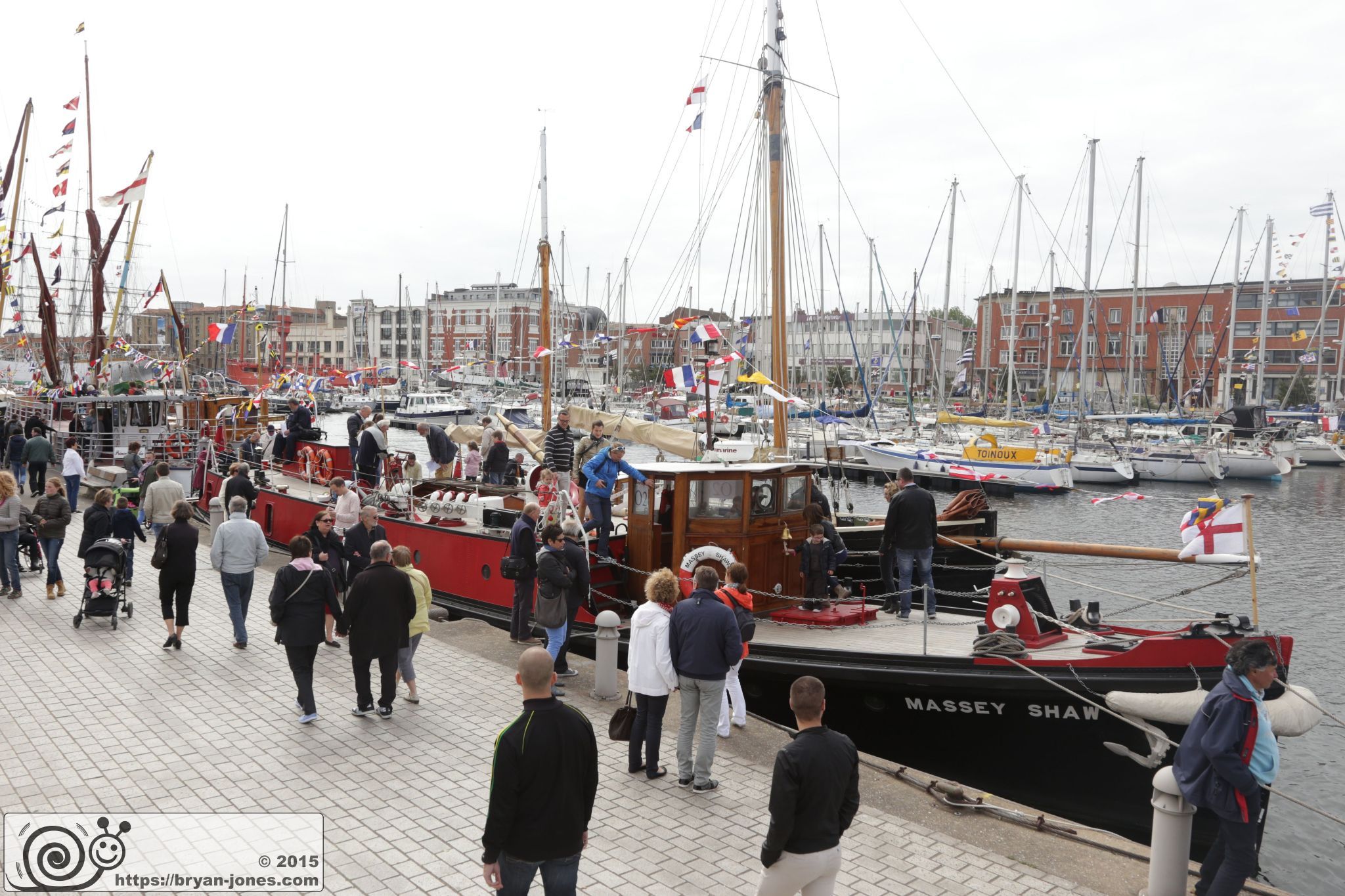 1935 London Fireboat Massey Shaw, a Dunkirk Little Ship on the 2015 80th Anniversary Commemorative Cruise to Dunkirk
