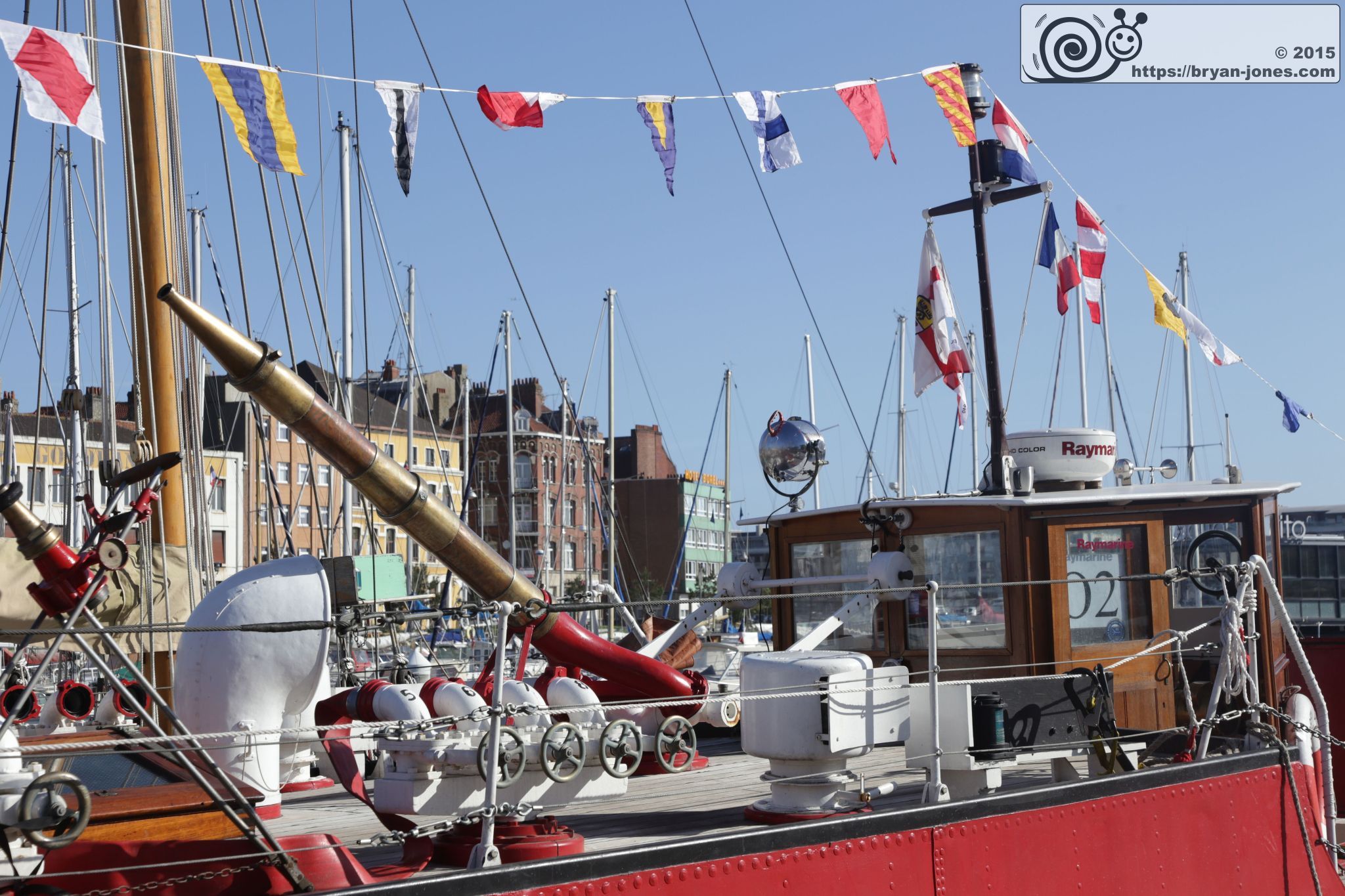 1935 London Fireboat Massey Shaw, a Dunkirk Little Ship on the 2015 80th Anniversary Commemorative Cruise to Dunkirk