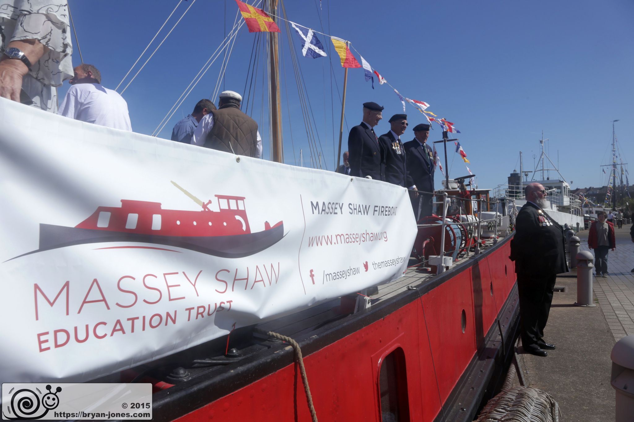 1935 London Fireboat Massey Shaw, a Dunkirk Little Ship on the 2015 80th Anniversary Commemorative Cruise to Dunkirk