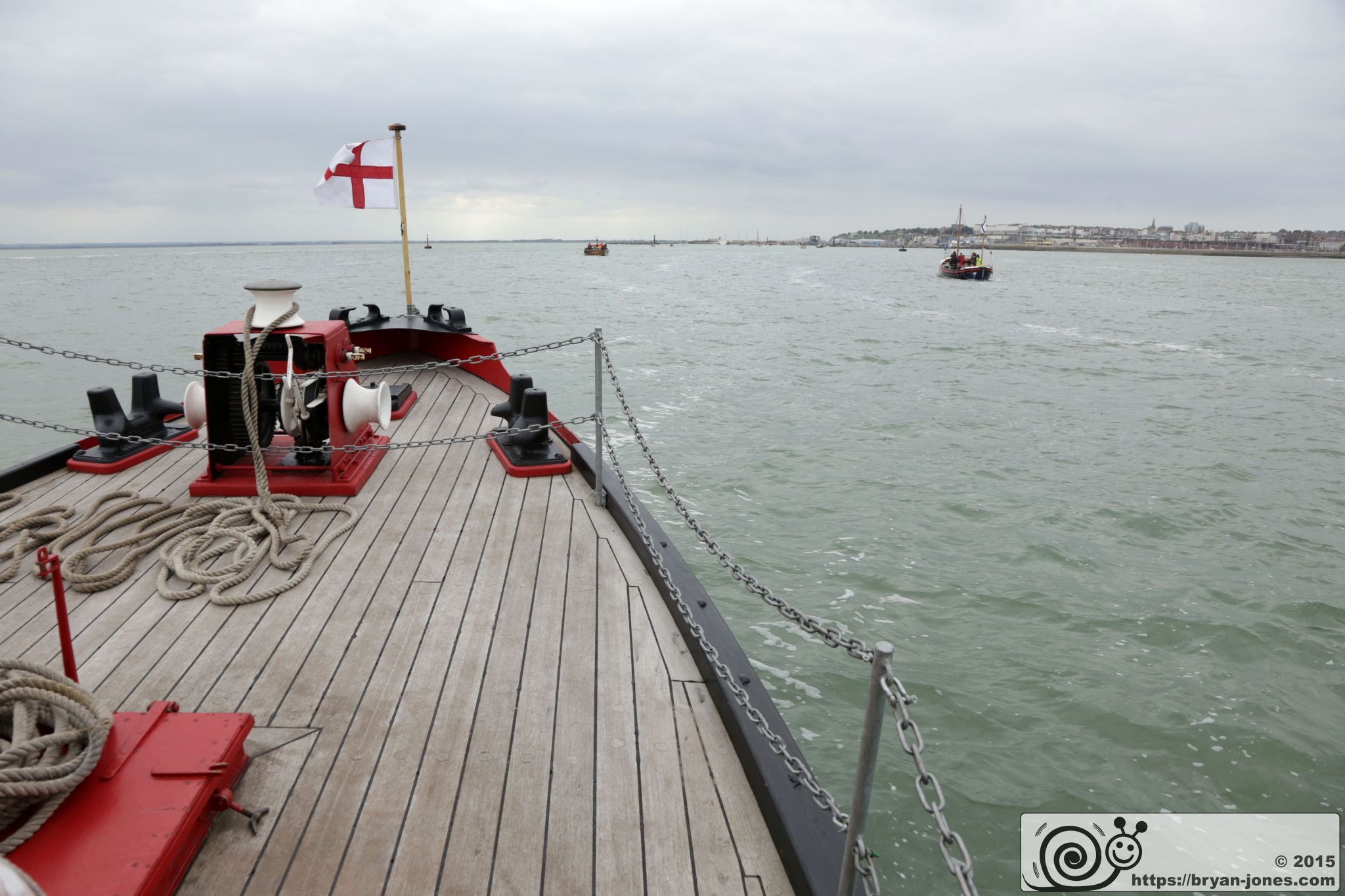 1935 London Fireboat Massey Shaw, a Dunkirk Little Ship on the 2015 80th Anniversary Commemorative Cruise to Dunkirk