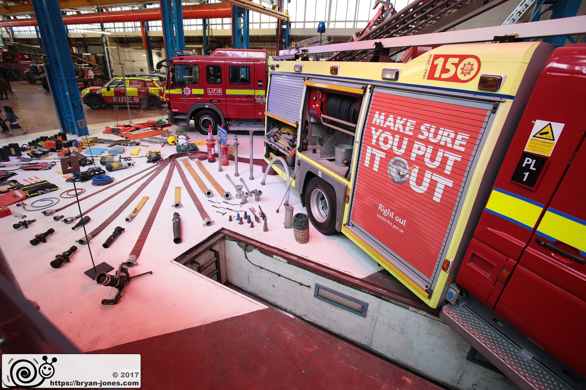 London Fire Brigade Museum at Lambeth Workshops open day 09-Sep-2017.