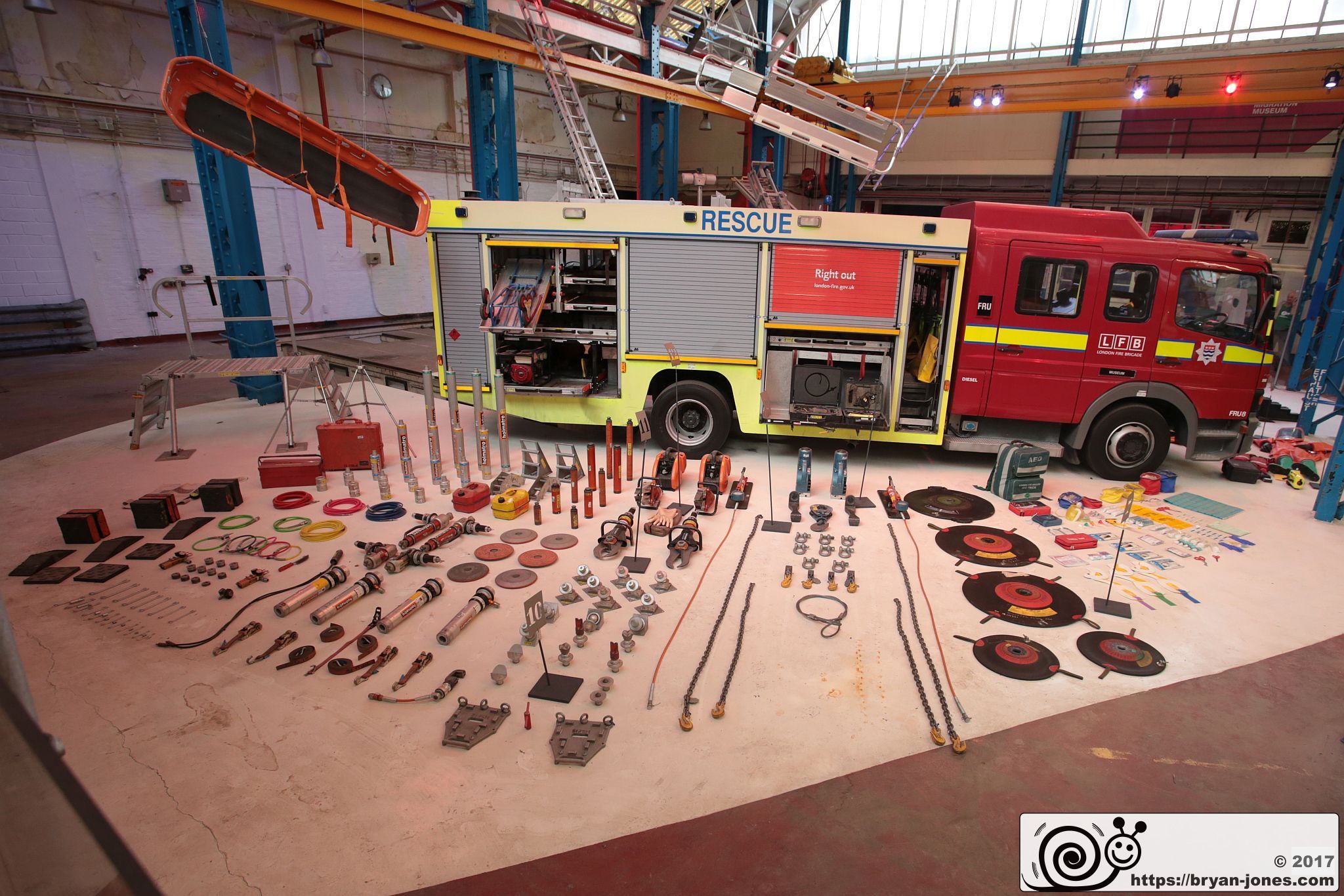 London Fire Brigade Museum at Lambeth Workshops open day 09-Sep-2017.