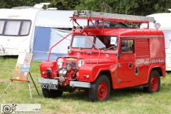 Odiham Fire Show 04-Aug-2019. 1966 Austin Gypsy Isles of Scilly Fire Brigade fire appliance SCY203L