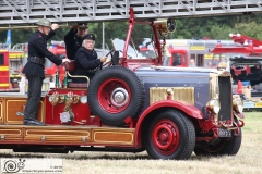 Odiham Fire Show 04-Aug-2019. Gloucester City Fire Bigade 1936 Leyland TL with Metz ladders BFH972