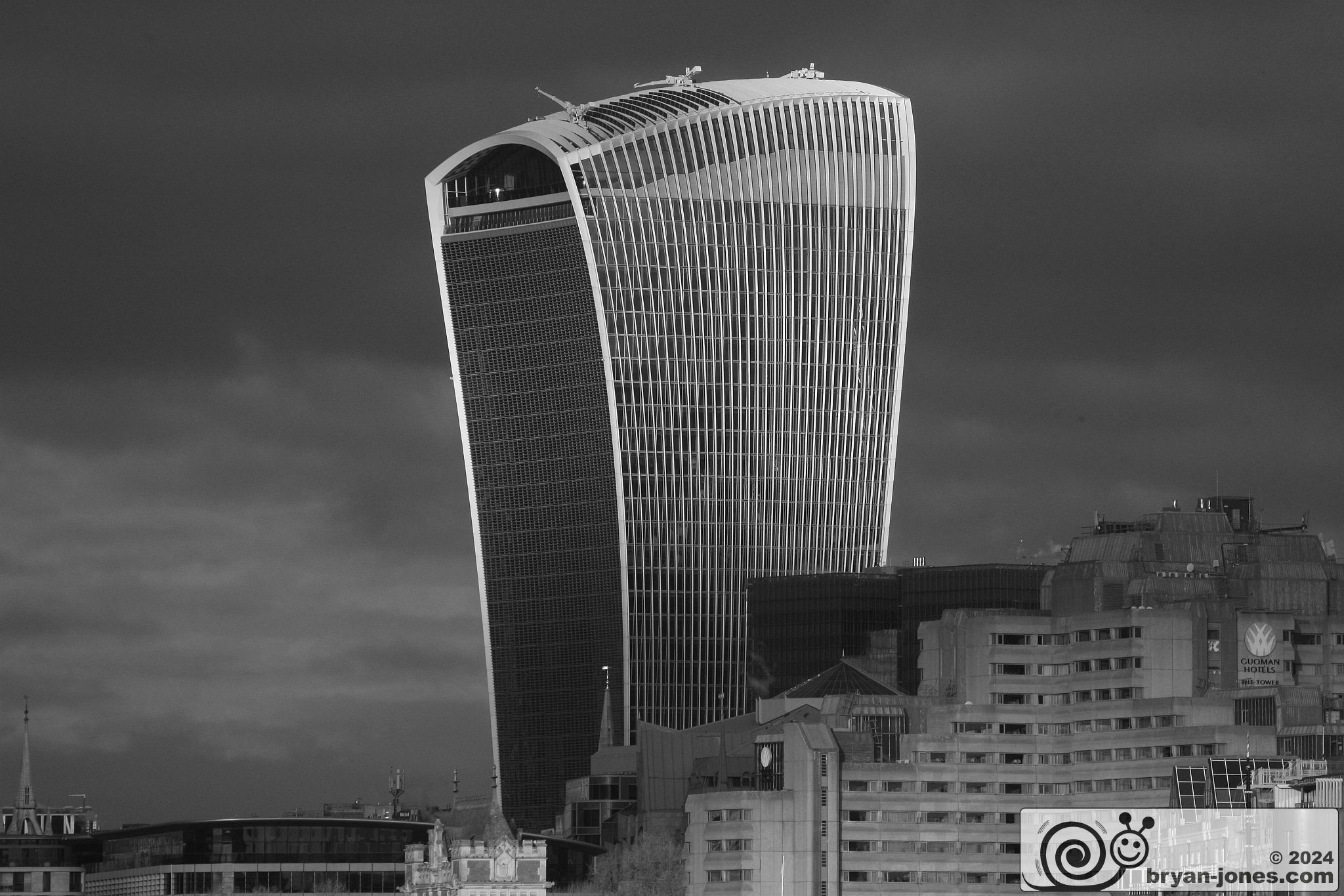 20 Fenchurch Street, the Walkie Talkie Building, Sky Garden in the City of London. 09-Jan-2024.