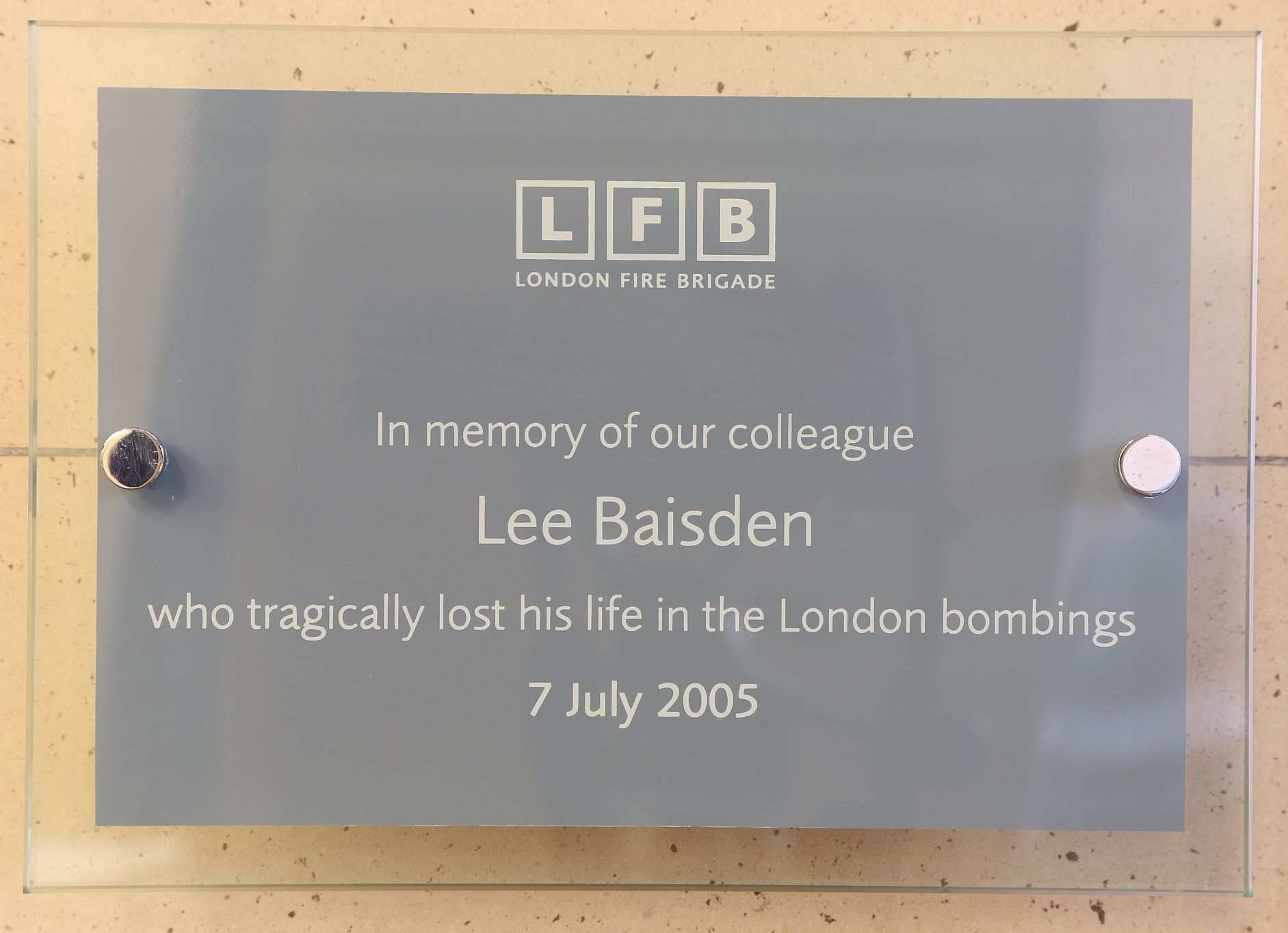 The London Fire Brigade Memorial Hall at Lambeth Fire Station. Photograph taken in October 2023. Copyright Bryan Jones, https://bryan-jones.com bryan@bryan-jones.com