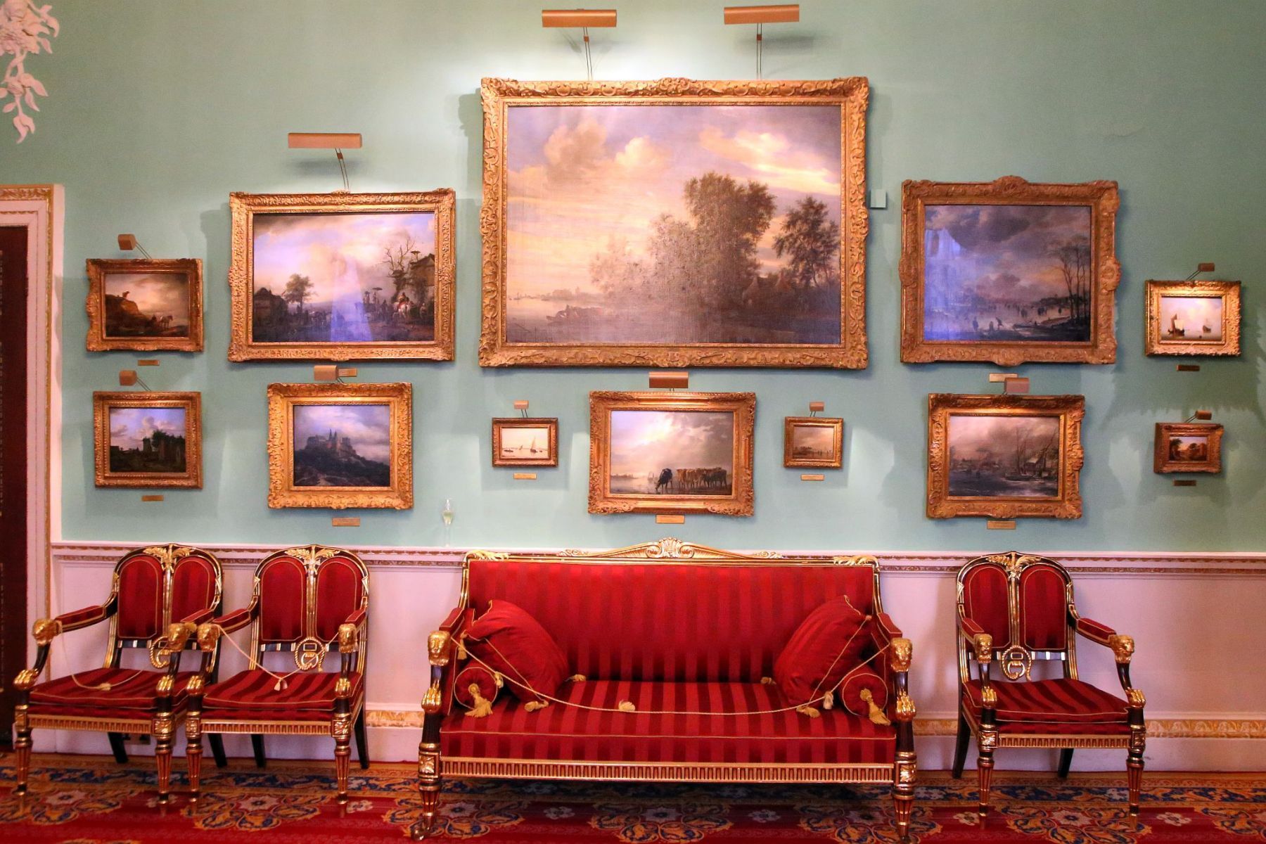 Paintings at The Mansion House, home to the Lord Mayor of the City of London.