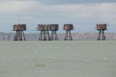 Red Sands Fort. Abandoned WW2 Maunsell Forts in the River Thames Estuary. Taken 17-Apr-2017 on an X-Pilot boat tour. World War Two. Anti-aircraft