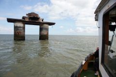 Knock John Fort. Abandoned WW2 Maunsell Forts in the River Thames Estuary. Taken 17-Apr-2017 on an X-Pilot boat tour. World War Two. Anti-aircraft