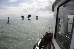 Shivering Sands Fort. Abandoned WW2 Maunsell Forts in the River Thames Estuary. Taken 17-Apr-2017 on an X-Pilot boat tour. World War Two. Anti-aircraft