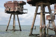 Shivering Sands Fort. Abandoned WW2 Maunsell Forts in the River Thames Estuary. Taken 17-Apr-2017 on an X-Pilot boat tour. World War Two. Anti-aircraft
