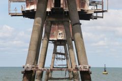 Shivering Sands Fort. Abandoned WW2 Maunsell Forts in the River Thames Estuary. Taken 17-Apr-2017 on an X-Pilot boat tour. World War Two. Anti-aircraft