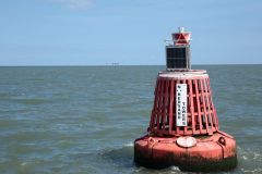 Red Sands Fort. Abandoned WW2 Maunsell Forts in the River Thames Estuary. Taken 17-Apr-2017 on an X-Pilot boat tour. World War Two. Anti-aircraft