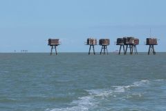 Abandoned WW2 Maunsell Forts in the River Thames Estuary. Taken 17-Apr-2017 on an X-Pilot boat tour. World War Two. Anti-aircraft