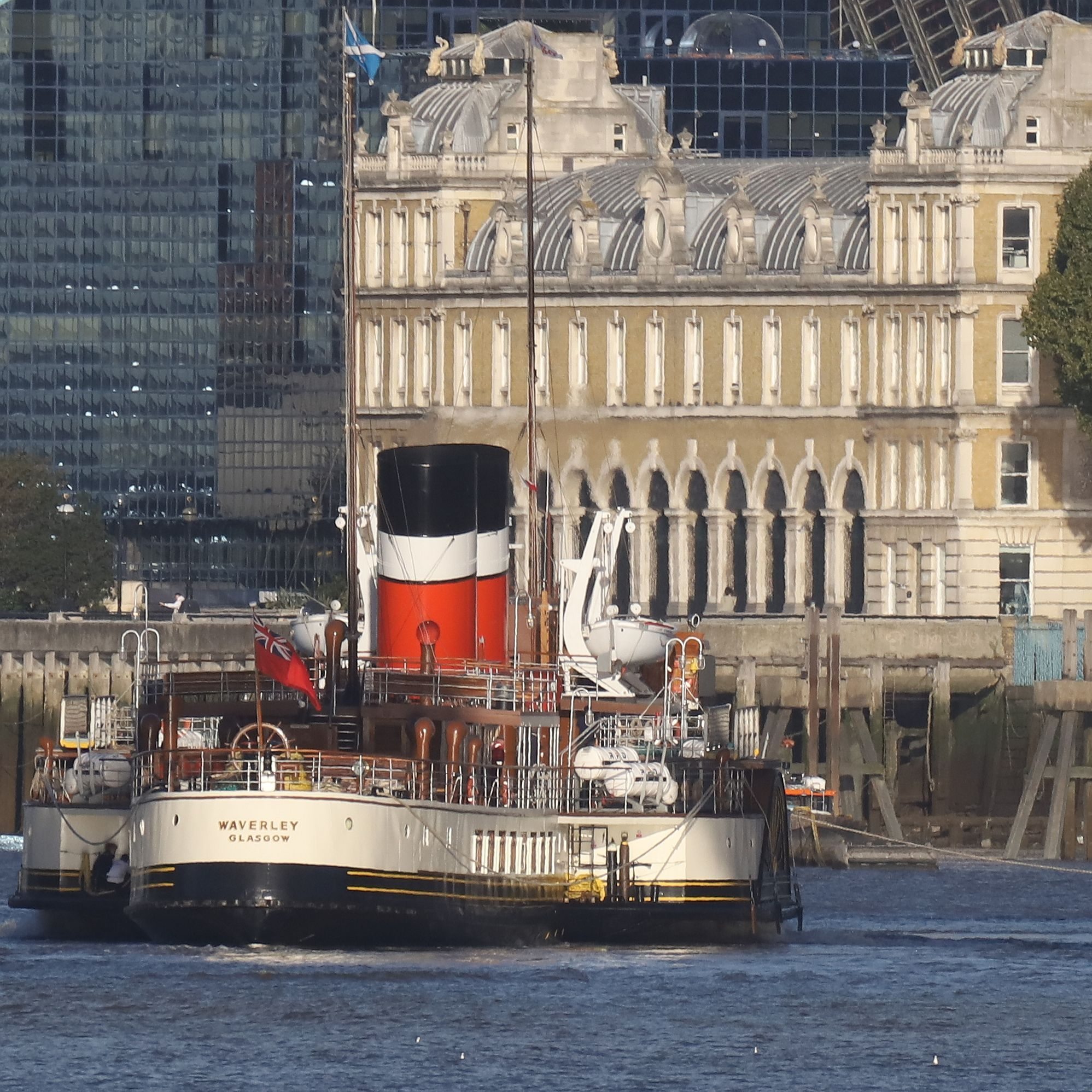 Paddle Steamer Waverley 2022 vist to the River Thames, London. October 2022.