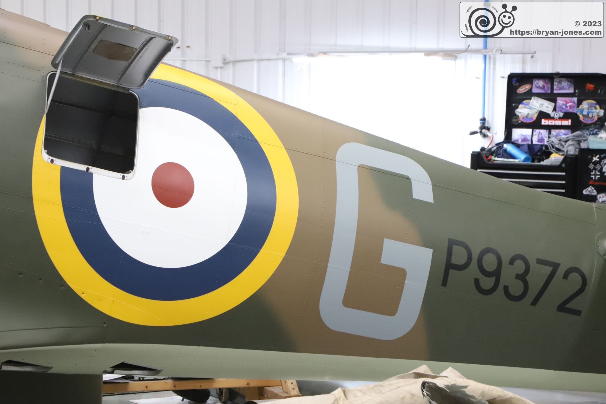 Fuselage of Spitfire Mk Ia P9372