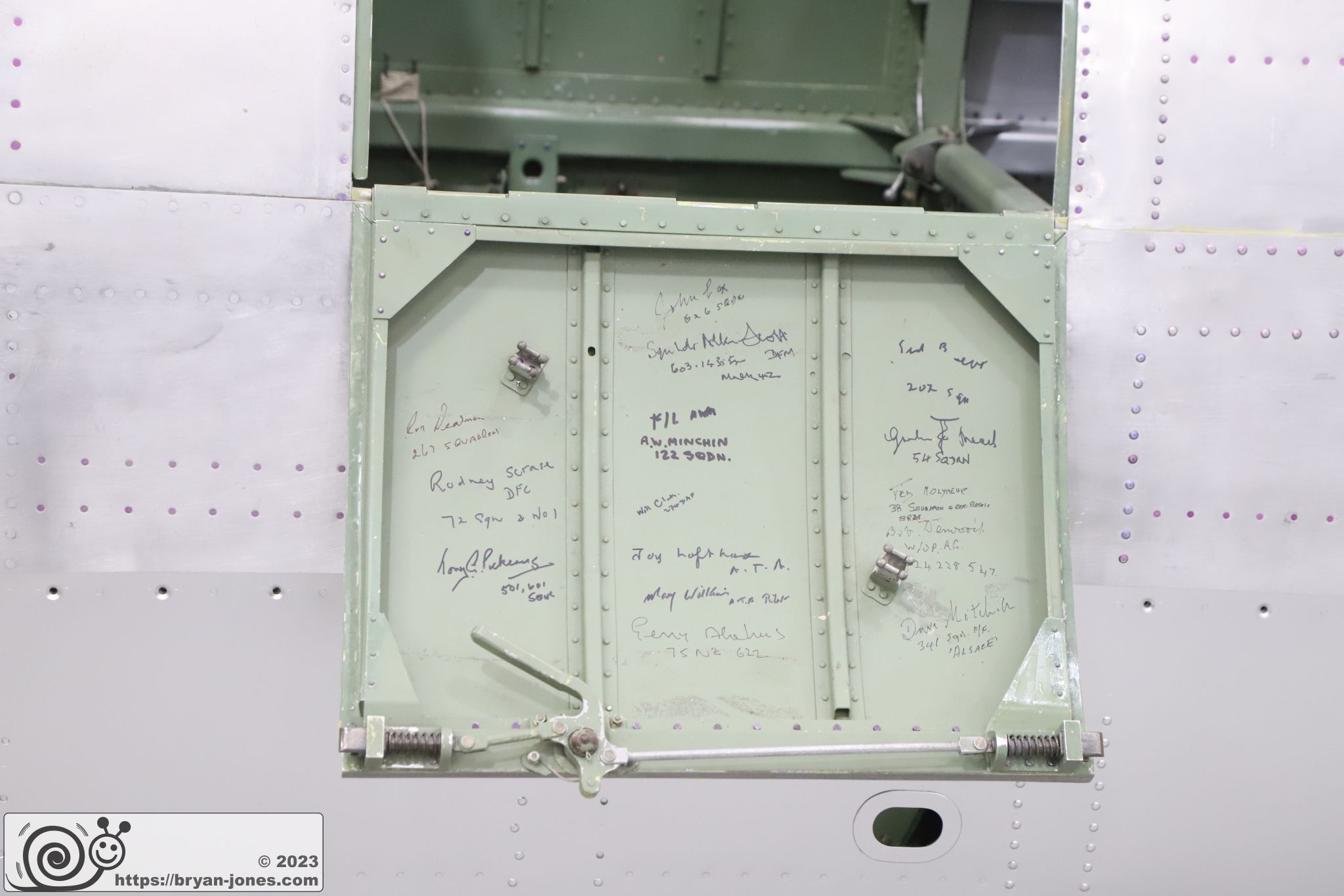 Bare metal fuselage of Spitfire Mk IX MA764